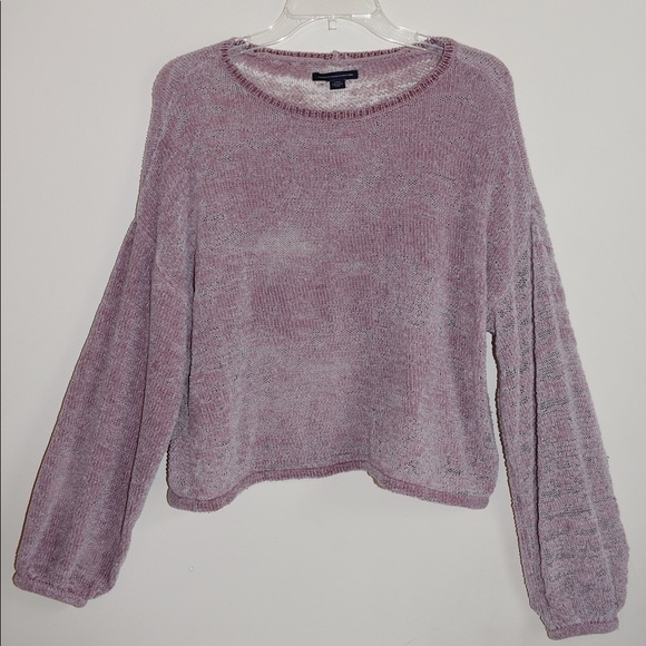 American Eagle Lilac Chenille Knit Sweater - Picture 2 of 10